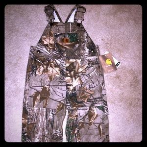 NWT 2T Carthatt Camo Overalls